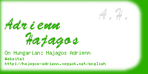 adrienn hajagos business card